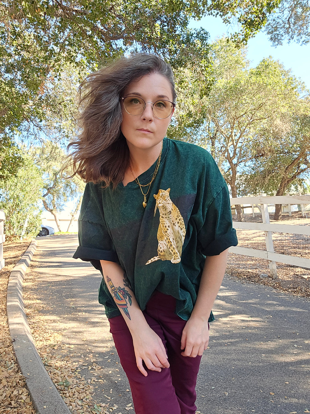 Jaguar - Unisex Mineral Wash Boxy T-Shirt