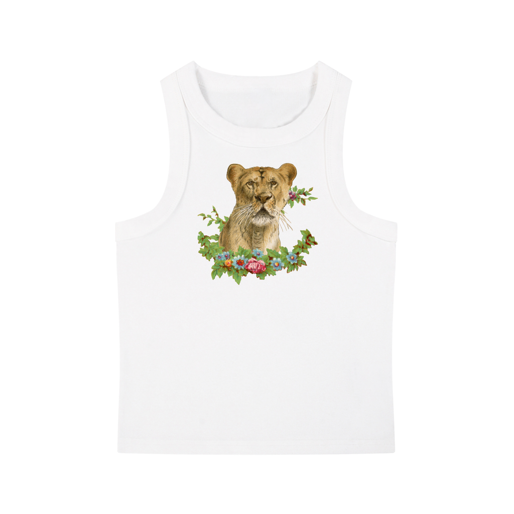 Portrait of a Queen - Snow Washed Tank Top