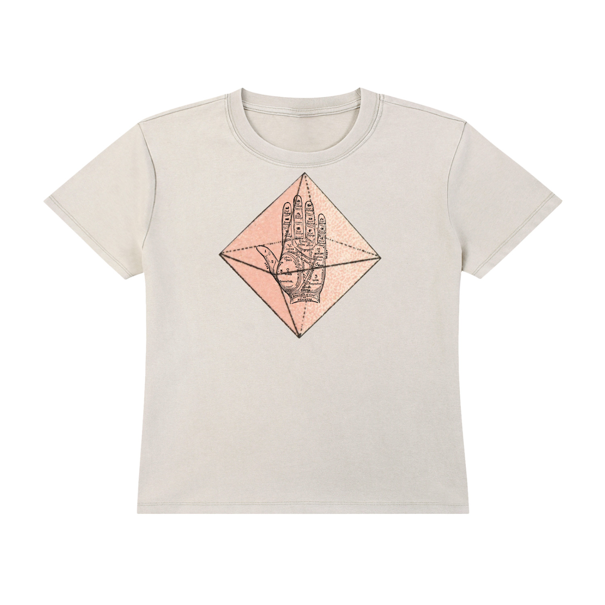 Palmistry - Vintage Wash Drop Shoulder T-shirt