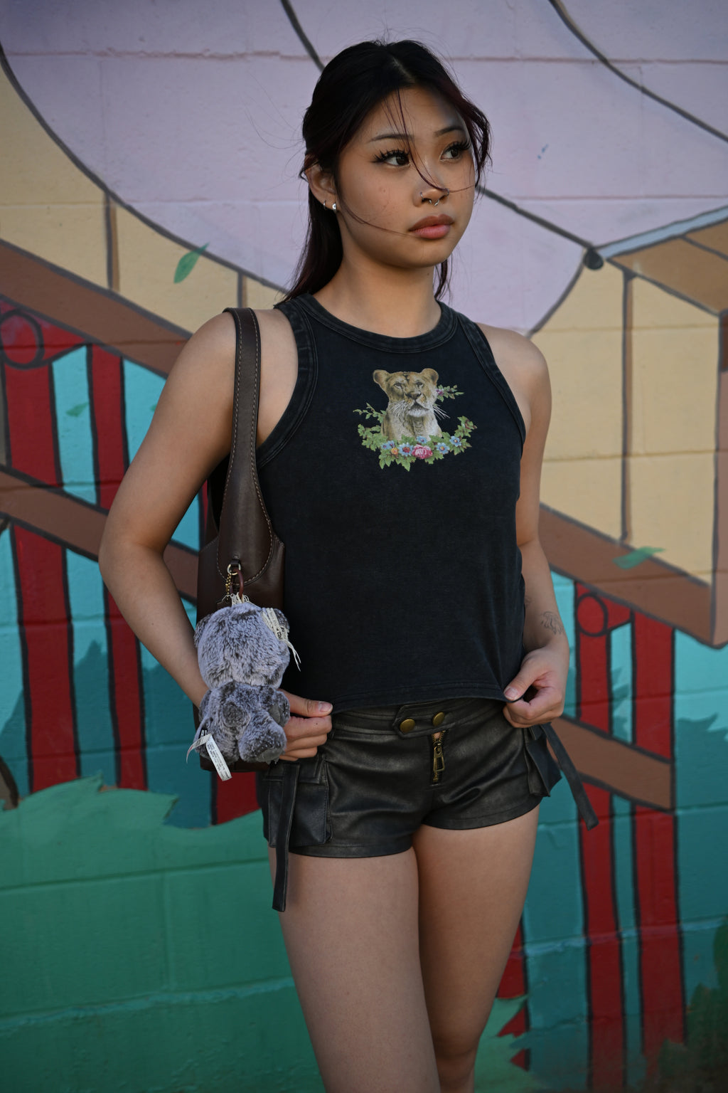Portrait of a Queen - Snow Washed Tank Top
