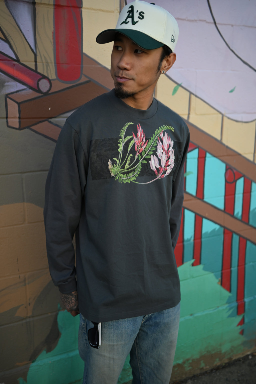 Fern - Crew Neck Drop Shoulder Long Sleeve Shirt