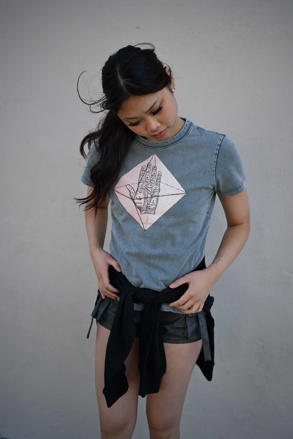 Palmistry - Vintage Wash Drop Shoulder T-shirt