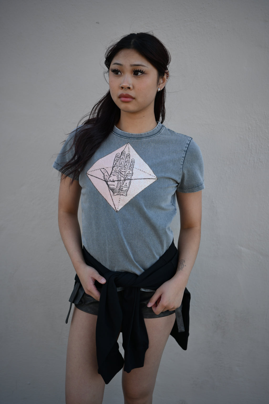 Palmistry - Vintage Wash Drop Shoulder T-shirt