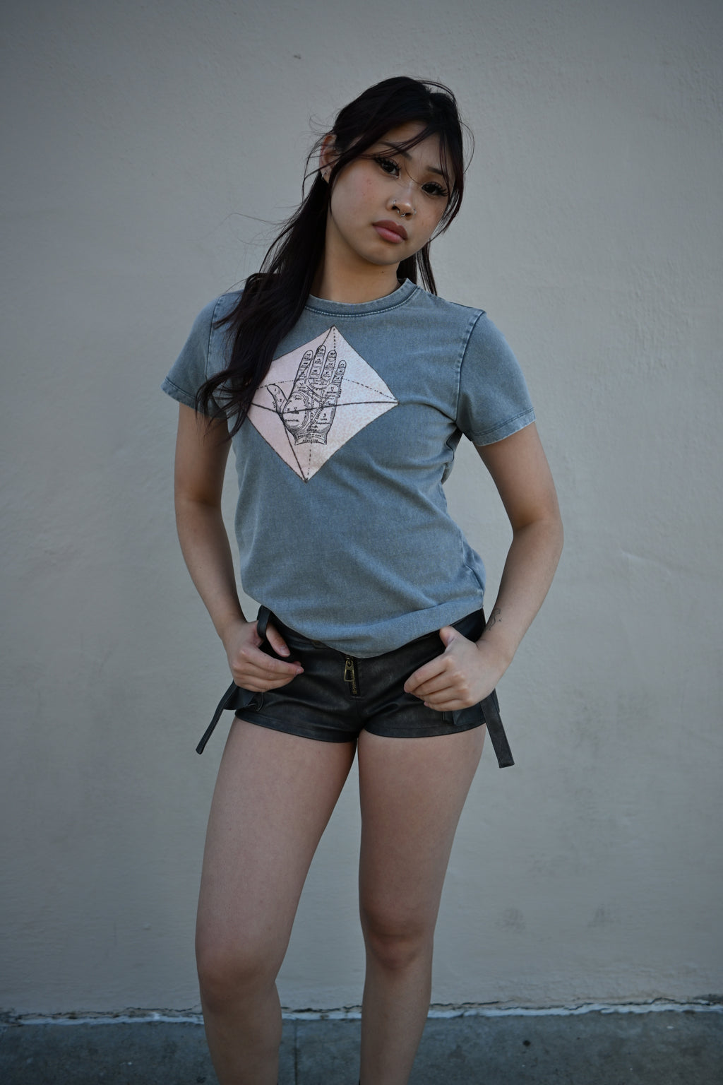 Palmistry - Vintage Wash Drop Shoulder T-shirt