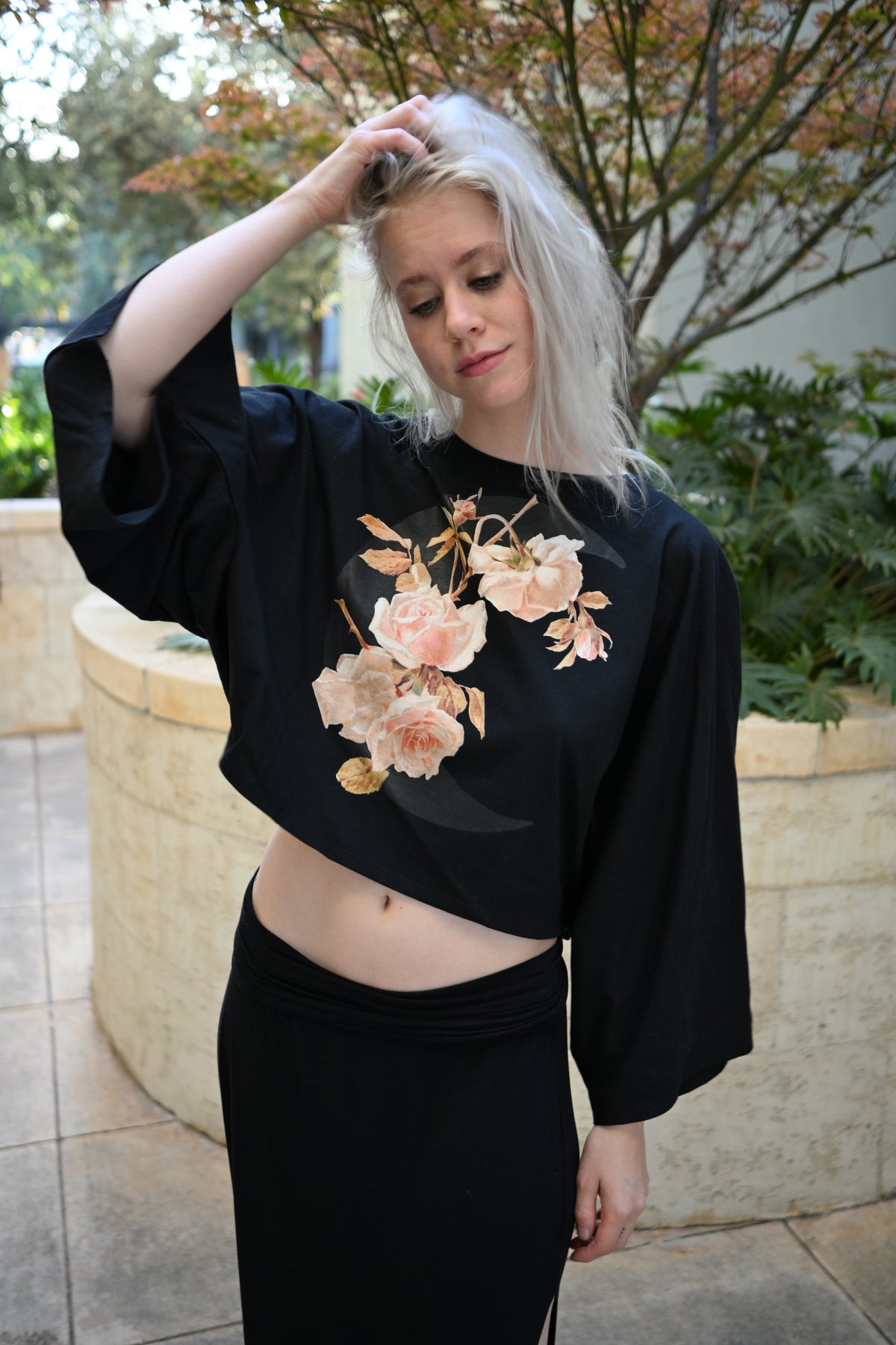 Crescent Rose - Women's Boxy Batwing Sleeve T-Shirt