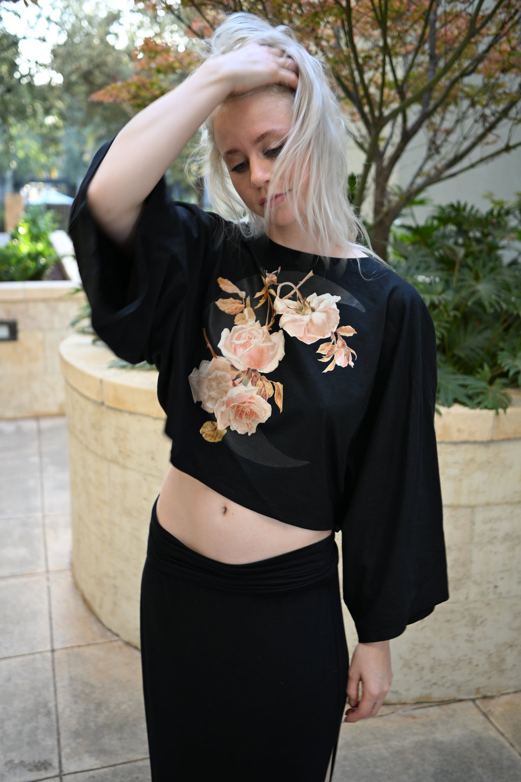 Crescent Rose - Women's Boxy Batwing Sleeve T-Shirt