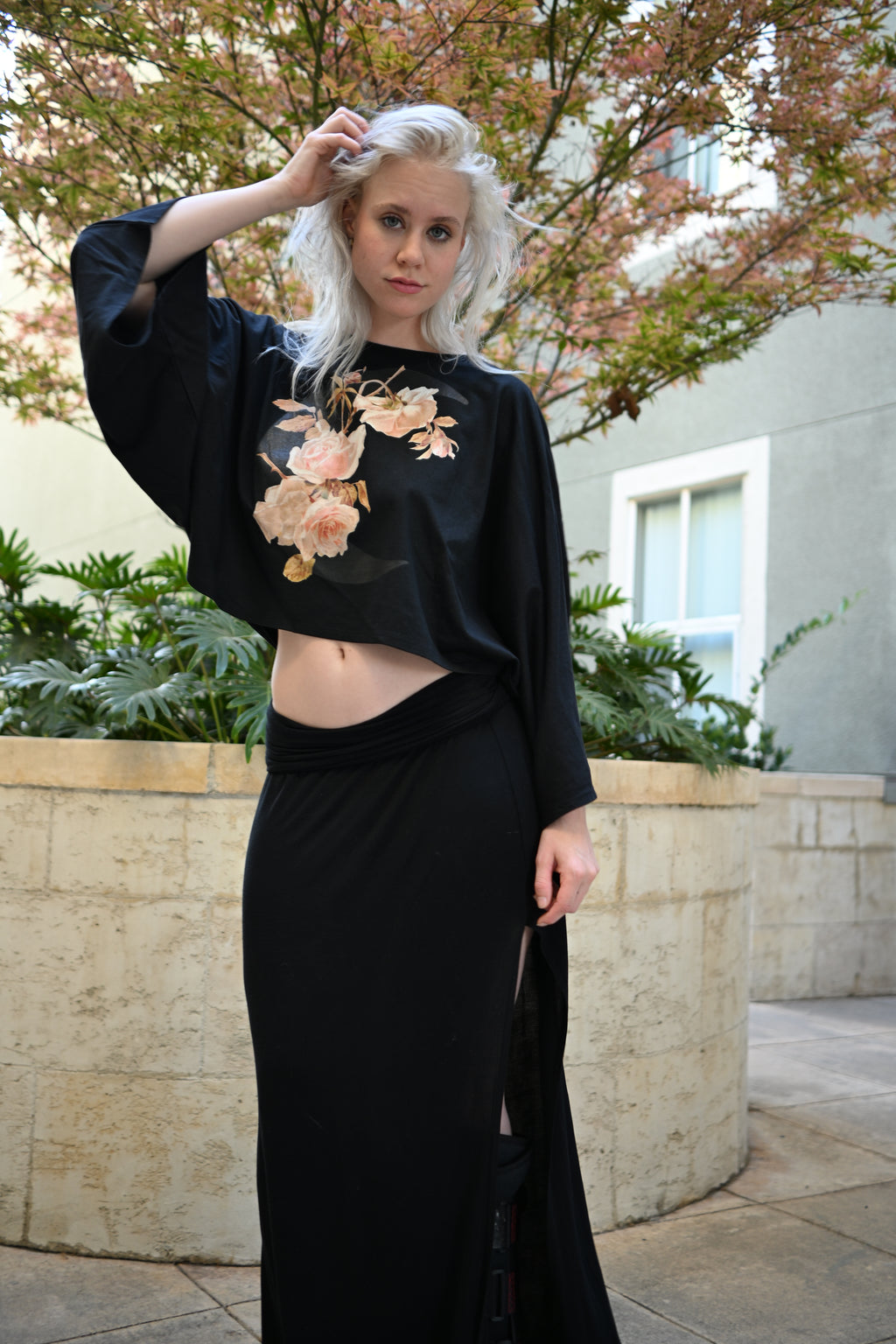 Crescent Rose - Women's Boxy Batwing Sleeve T-Shirt