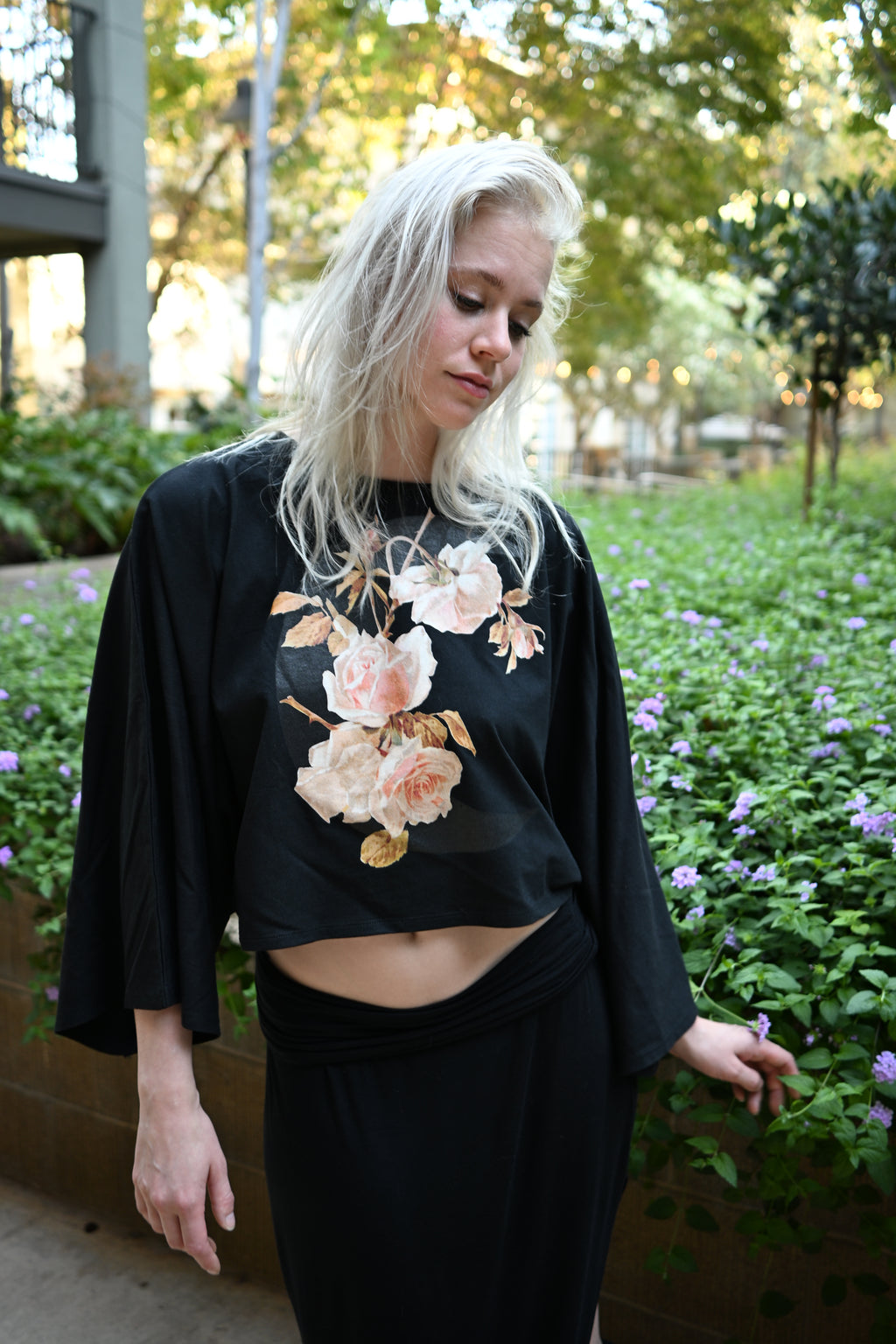 Crescent Rose - Women's Boxy Batwing Sleeve T-Shirt