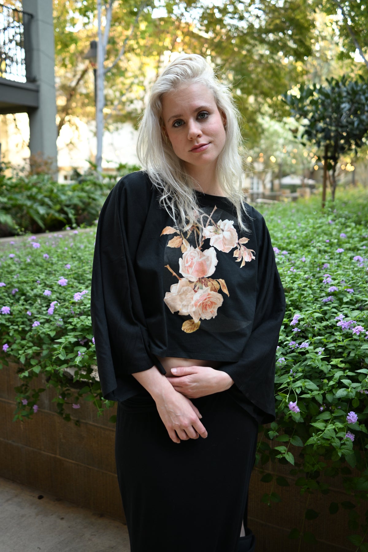 Crescent Rose - Women's Boxy Batwing Sleeve T-Shirt