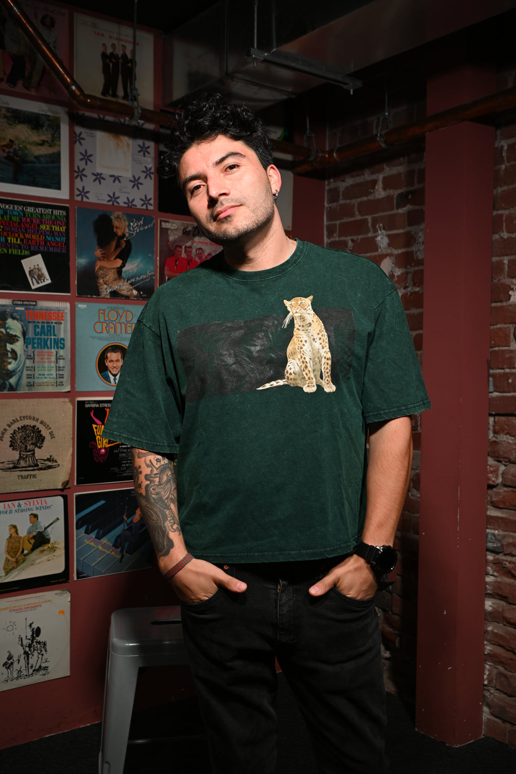Jaguar - Unisex Mineral Wash Boxy T-Shirt