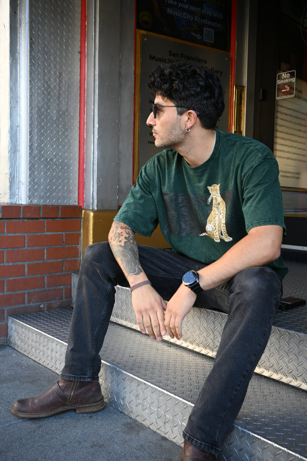 Jaguar - Unisex Mineral Wash Boxy T-Shirt