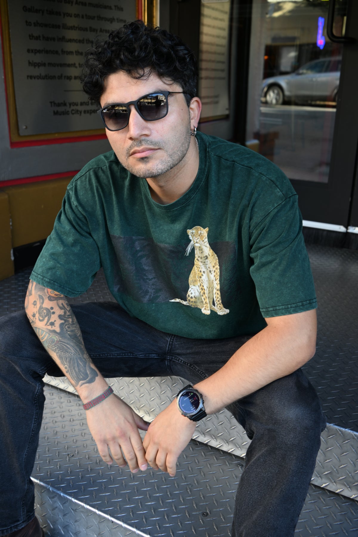 Jaguar - Unisex Mineral Wash Boxy T-Shirt