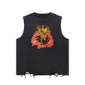 Demon Slayer - Snow Washed Raw-Hem Tank Top